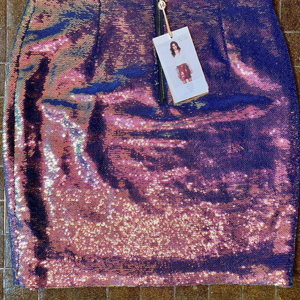 Heartloom Dean Miniskirt / Aurora Multicolor Sequin - Picture 2 of 3
